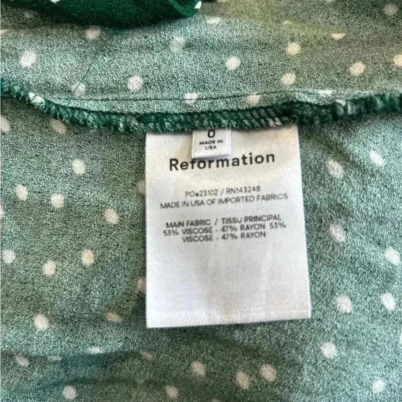 Reformation Basin Midi Dress in Rosemary in size 0 - Picture 7 of 9